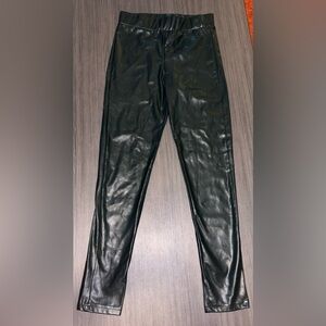 Francesca’s Collections Dark Green Faux Leather Leggings